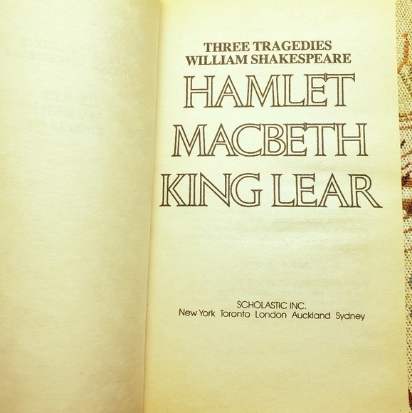 SCHOLASTIC, INC Three Tragedies by William Shakespeare Paperback - Picture 2 of 12